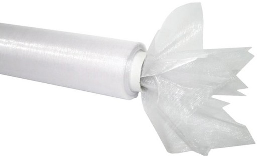 ORGANZA Ozdobná Organza BIELA Svadobné Svadobné prijímanie Krst 36cm x 9,3m