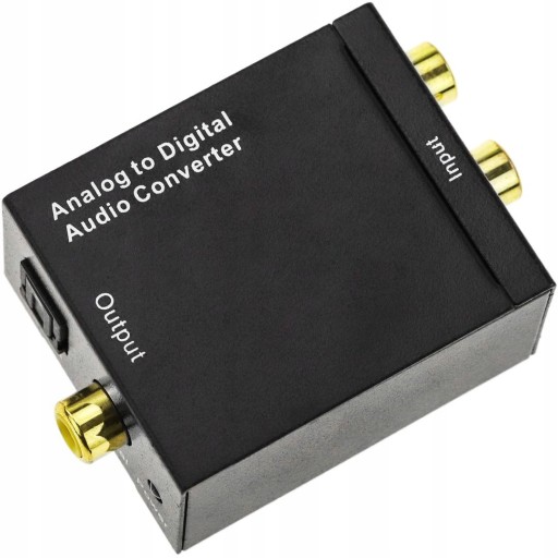 OPTICKÝ AUDIO CAD DIGITÁLNY NA ANALOGOVÝ KONVERTOR TOSLINK KOAXIÁLNY RCA CINCH