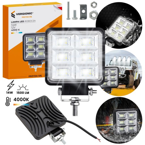 LED pracovná lampa do auta SMD 14W Strong OFFROAD Pre štvorkolku 12V