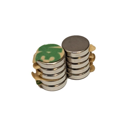 Neodymový magnet 8x2 mm valcový s 3M lepiacou páskou