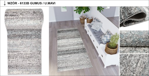 DELHI bežec 60 cm huňatý vysoký 30 mm Rôzne prevedenia