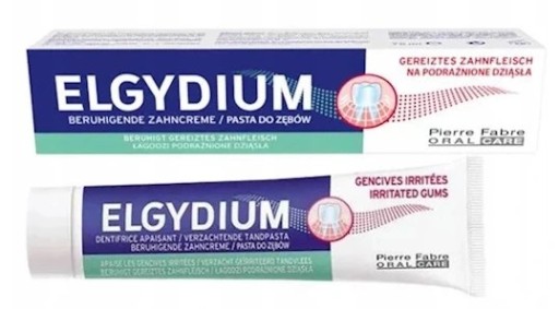 ELGYDIUM ZUBNÁ PASTA NA PODRÁŽDENÉ ĎASNÁ 75ml ZNÍŽUJE KRVÁCENIE