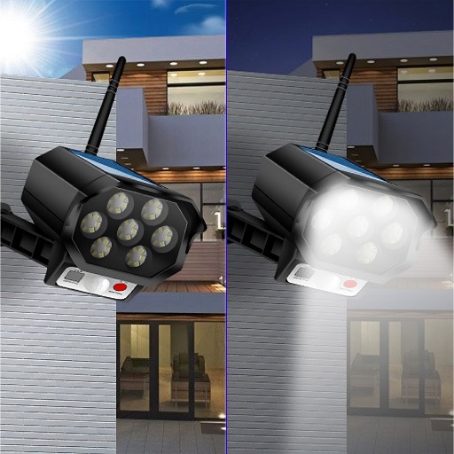 DUMMY CAMERA LED SOLÁRNA LAMPA SO SNÍMAČOM POHYBU
