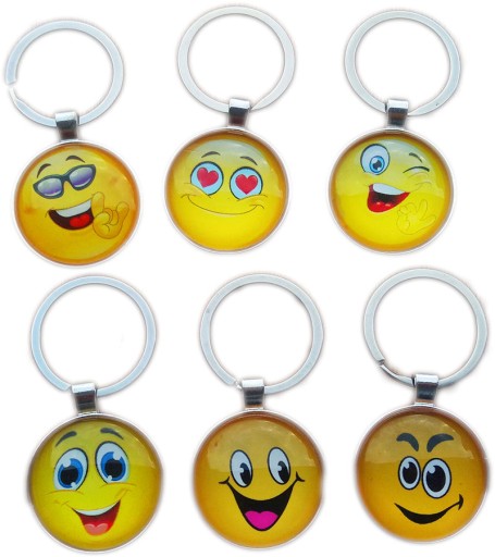 KĽÚČENKA, SMILE 3D kľúčenka, žltá MIX