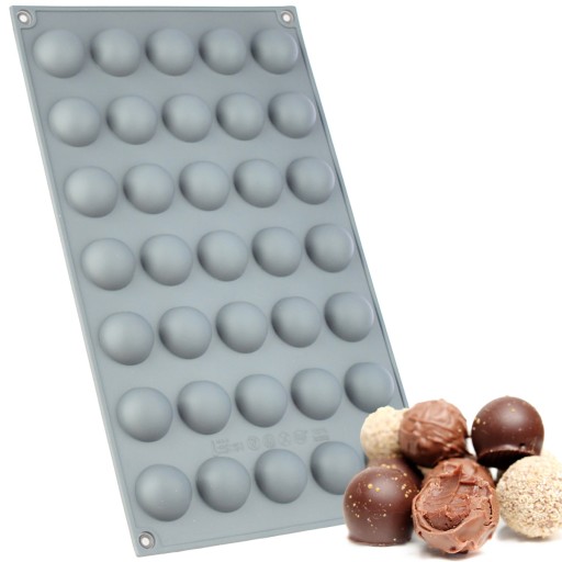SILIKÓNOVÁ FORMA NA ČOKOLÁDY, ĽAD, ŽELÉ, PRALINY, CUKRÍKY, ČOKOLÁDOVÉ GULIČKY