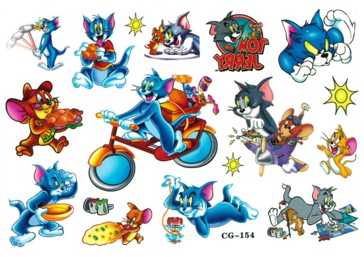 Odnímateľné tetovanie pre deti TOM JERRY CG154