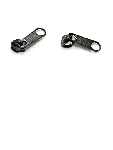 Posúvač ZIPPER na pásku, čierny 5 mm, 2 ks