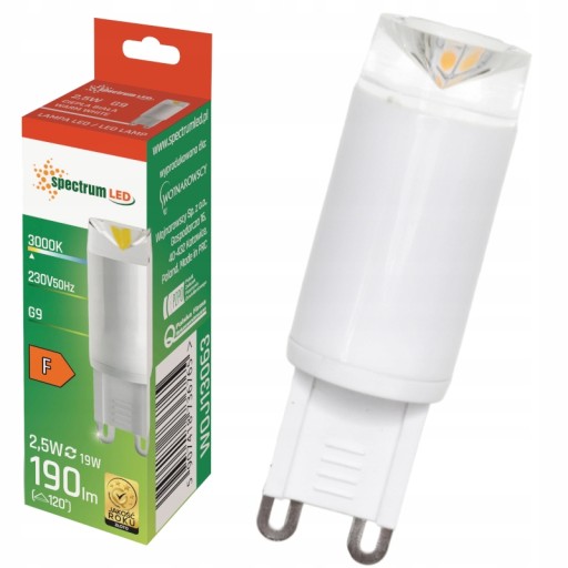 Teplá G9 SMD LED žiarovka 190lm 2,5W KERAMICKÁ