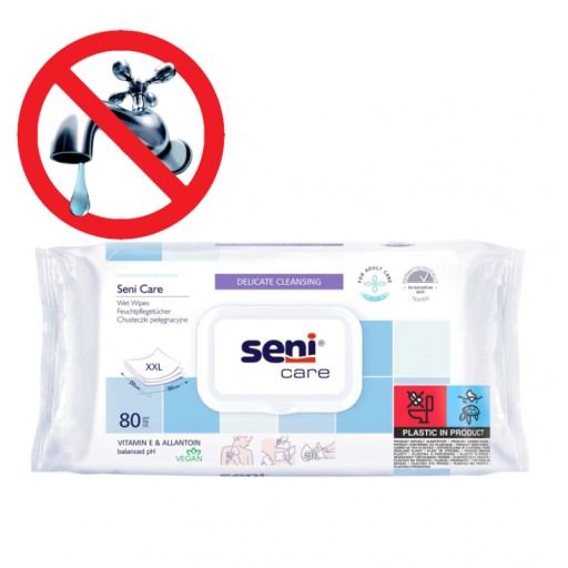 SENI CARE ČISTIACE VLHČENÉ Utierky 80 ks