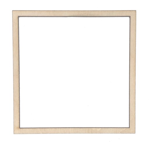 Drevená obručová základňa pre makramé, 20 cm štvorcových