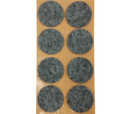 Samolepiace plstené podložky pod okrúhly nábytok – ŠEDÁ 38mm