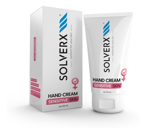 Solverx Krém na ruky pre citlivú pokožku ženy 50 ml