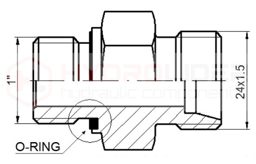 PRIAMY HYDRAULICKÉ PRIPOJENIE, VSUVKA 1-24