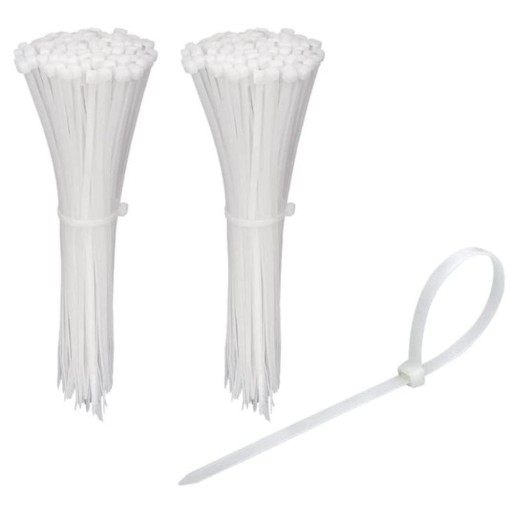 Sťahovacie pásky Silné sťahovacie pásky Biely zips Sťahovacie pásky 70x