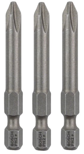 BOSCH Hrot bitu PH2 Philips 49 mm 3 kusy