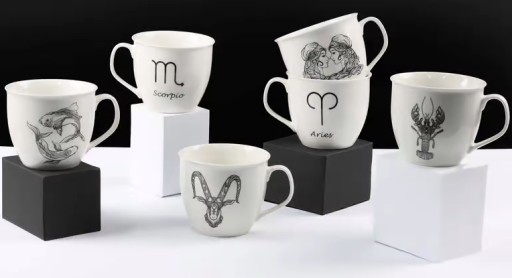 Porcelánový hrnček AMBITION, znamenia ZODIAC, LEV, 550ML