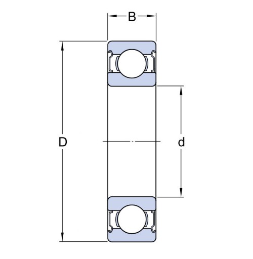 LOŽISKO PRIAMY GULIČKOVÉ 6204ZZ 20x47x14mm