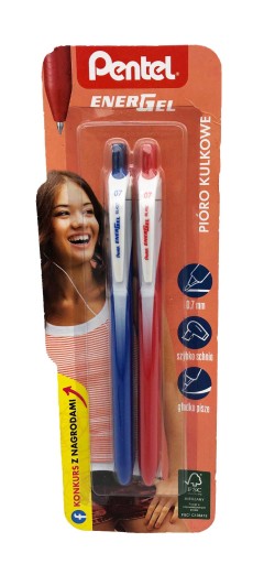 EnerGel RALLY PEN 2ks ČERVENÁ MODRÁ