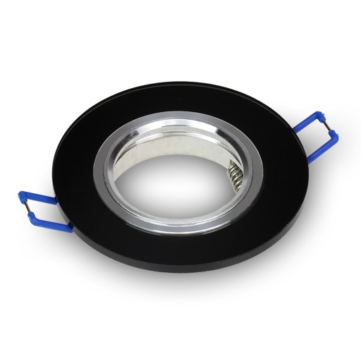 BLACK ROUND GLASS halogénové svietidlo pre LED