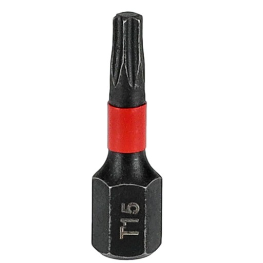Príklepový bit s magnetickým hrotom TX15 25mm pre skrutkovač RASTOOL