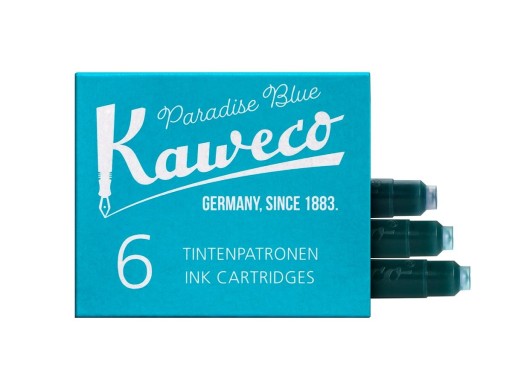 Kazety Kaweco 6 ks PARADISE BLUE tyrkys