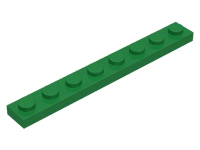 LEGO 3460 TANIER 1x8 zelený NOVINKA (1g)