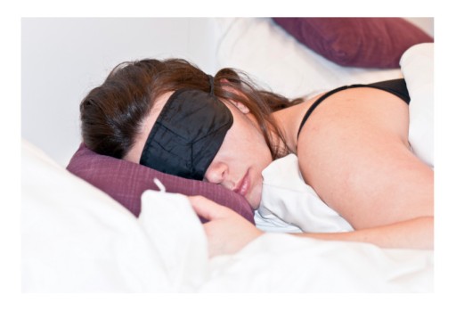 EYEPADAD Spacie zaviazané oči Čierna maska SLEEP
