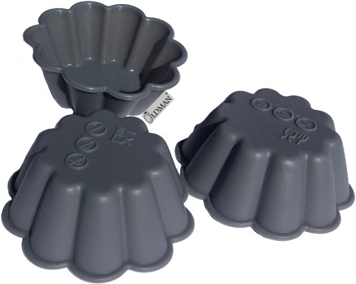 FORMY SILIKÓNOVÉ 3 ks NA MUFFÍNY OLDMAN MUFFINY MUFFINY 7x5 cm