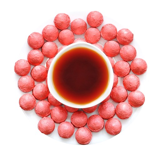 Lisovaný čaj červený PU ERH TUOCHA RUŽA 100g puerh