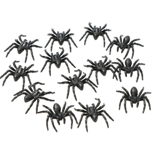 Halloween Spiders čierne konfety 40 ks DEKORÁCIA