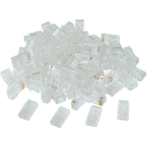 50 ks RJ45 8P8C INTERNETOVÁ ZÁSTRČKA SVORKY