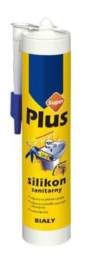 Super Plus Tytan sanitárny silikón 280 ml biely