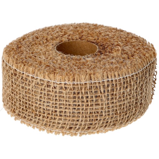 Ekologická jutová textilná páska v kotúči 5 cm 8 m