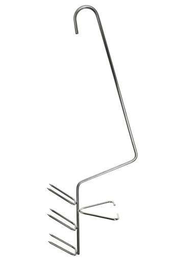 H-433 Háčik na údenie kaprov, 33 cm, silný INOX