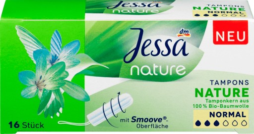 JESSA TAMPÓNY Príroda 16ks 100% Bavlna