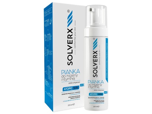 SOLVERX Atopic Skin Pena na intímnu hygienu pre atopickú pokožku 200ml