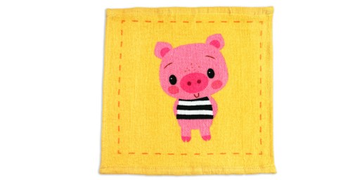 Uterák 30x30 cm do detskej kúpeľne PRASIATKO