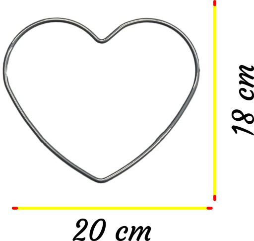 STRIEBORNÉ SRDCE makramé obruč na lapač snov 20 cm