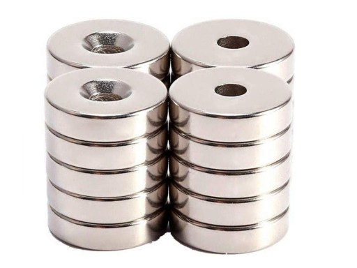 NEODYMIOVÝ MAGNET S OTVOROM NA SKRUTKU 10X3 SILNÝ