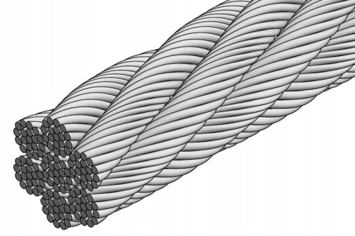 Mäkké nerezové lano, 3mm väzba, 7x19 / 1m