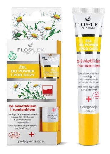 Flos Lek Pharma Očný gél Harmanček 15 ml