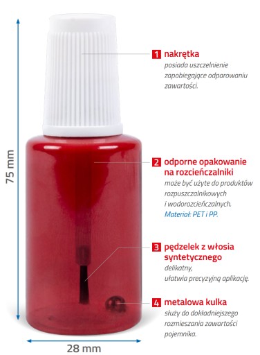 APP TPB20 nádoba na retušovanie farby 20 ml