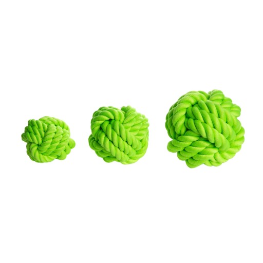 CHICO Hračka pre psa Rope BALL Zelená 7,6 cm