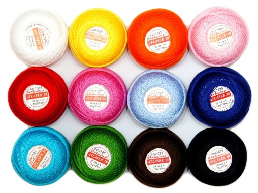 Cordonek Atłasek 30 červený 1548 ARIADNA 10g/125m