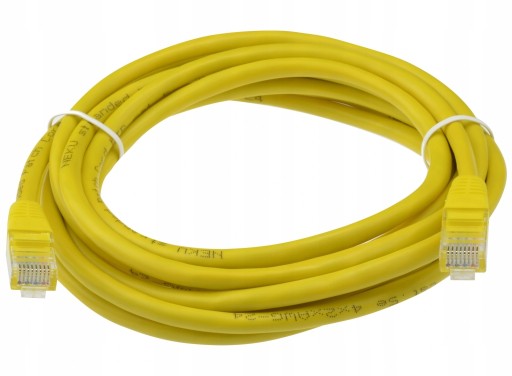 RJ45 UTP LAN KÁBEL CAT.5E ŽLTÝ 1,5 m