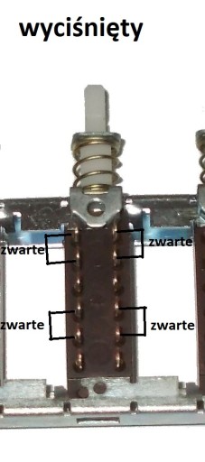 ISOSTAT 12pinový 4x bistabilný nezávislý UNITRA (62