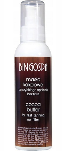 BingoSpa Kakaové maslo pre rýchlejšie opálenie