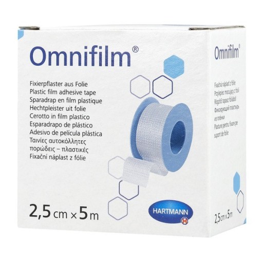 Nalepte náplasť Omnifilm fóliou 2,5 cm x 5 m