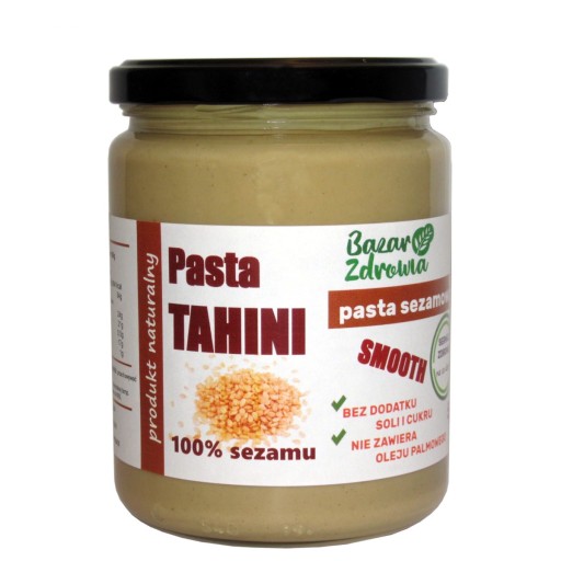 TAHINI PASTE 500g sezamové maslo NATURAL + ZDARMA