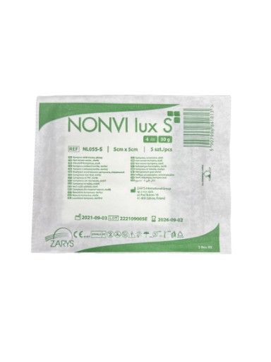 STERILNÉ NETKANÉ KOMPRESY MERAČE 5cm x 5cm 125ks
